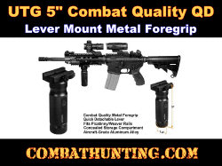 UTG Vertical Foregrip Aluminum Heavy Duty MS QD