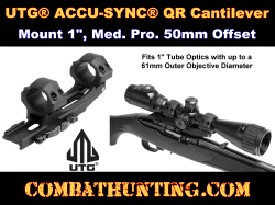 UTG ACCU-SYNC QR Cantilever Mount 1" Med. Pro. 50mm Offset