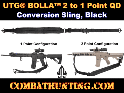 UTG® BOLLA™ 2 to 1 Point QD Conversion Sling Black