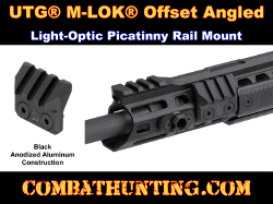 UTG® M-LOK® Angled Picatinny Mount Black