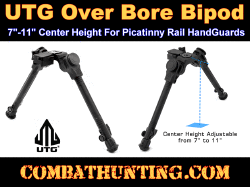 UTG® Over Bore Bipod 7"-11" Center Height Picatinny