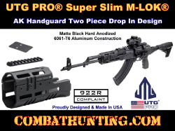 UTG PRO Super Slim M-LOK AK Handguard Black