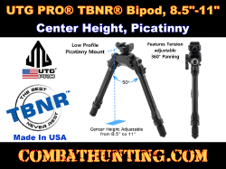 UTG PRO® TBNR® Bipod, 8.5"-11" Center Height, Picatinny