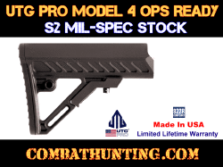 UTG PRO US Made Model 4 Ops Ready S2 Mil-spec Butt Stock
