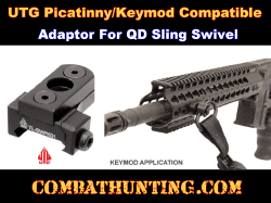 UTG Picatinny/Keymod Compatible Adaptor For QD Sling Swivel