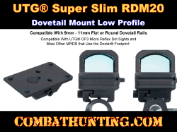UTG Super Slim RDM20 Dovetail Mount Low Profile