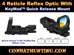 KeyMod Quick Release 4 Reticle Reflex Optic Sight