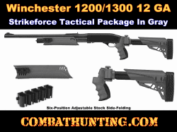 Winchester 1300/1200 Folding Stock and Forend In Destroyer Gray