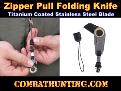 Zipper Pull Folding Knife