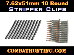 7.62x51mm 10 Round Stripper Clips 10 Pack New