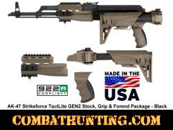 AK-47 Strikeforce TactLite GEN2 Stock & Forend Package - FDE