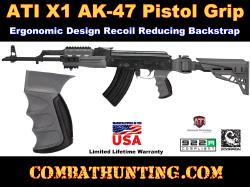 ATI AK-47 Pistol Grip X1 Recoil Reducing Grip Destroyer Gray