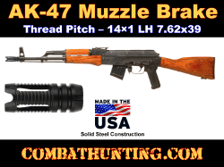 AK-47 Muzzle Brake 14x10 LH Thread 7.62X39