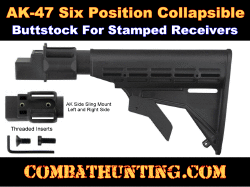 AK-47 M4 Six Position Stock Collapsible With Adapter
