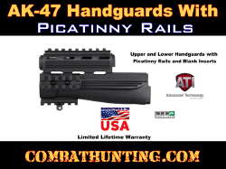 ATI AK-47 Handguard with Picatinny Rails In Black