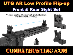 UTG Low Profile Flip-Up Front & Rear Sight Set