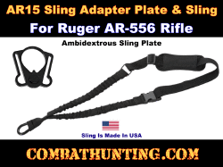 AR-15 Sling & Adapter Plate For Ruger AR-556