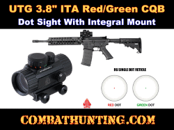UTG 3.8" ITA Red/Green CQB Dot Sight with Integral Mount