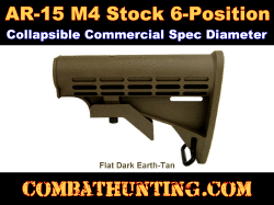 AR-15 M4 Carbine Stock Commercial-Spec FDE 6-Position