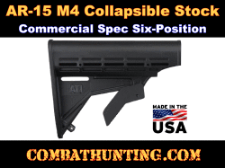 AR-15 M4 Carbine Stock 6-Position Collapsible Commercial