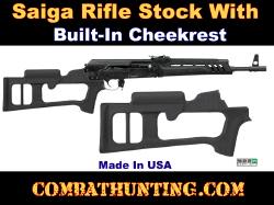 Saiga Rifle Stock With Built In Cheek Rest