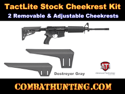 ATI TactLite Stock Cheekrest Kit Destroyer Gray