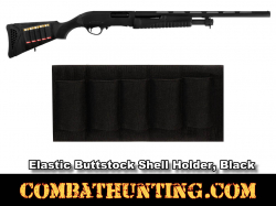 Buttstock Shell Holder Elastic, Black