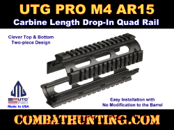 AR-15 Handguard M16 M4 CAR Quad Rail Made In USA