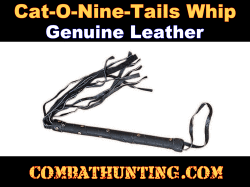 Cat-O-Nine Tails Whip Leather