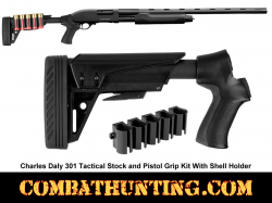 Charles Daly 301 12ga Tactical Stock 6-Position Recoil System & Shell Holder