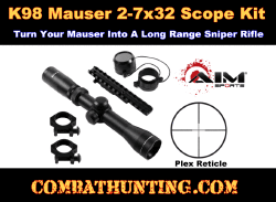 Mauser 98 K98 K-98 / Turkish VZ 24 Rifle Scope & Mount Kit