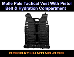 Ncstar Molle Pals Tactical Vests With Pistol Belt Black