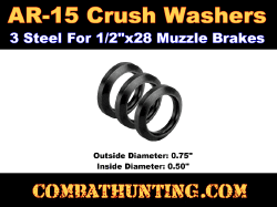 14mm ID Tight Fit Crush Washer for Muzzle Brake for Gunsmithing 14 19mm OD 