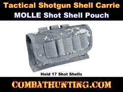 Digital Camo 12/20 Gauge 17 Round Shotgun Shotshell Reload Holder Molle Pouch