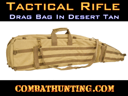 Sniper Rifle Drag Bag Desert Tan 46" L X 10" H
