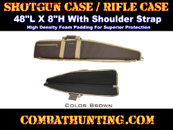 Shotgun Case Rifle Case 48"L X 8"H Color Brown