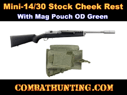 Mini 14/30 Cheek Rest With Mag Pouch OD Green
