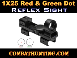 1X25 Red & Green Dot Reflex Sight