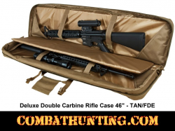 Double Tactical Rifle Case 46 Inches Tan/FDE