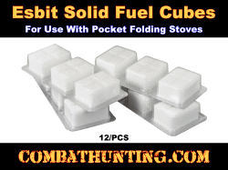 Solid Fuel Cubes Tablets 12 Pack
