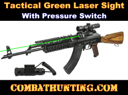Tactical Green Laser Sight With Weaver & Base Pressure Switch