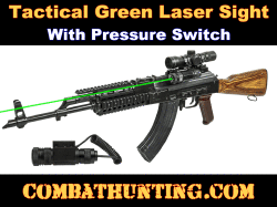 Tactical Green Laser Sight With Picatinny/Weaver Mount & Pressure Switch