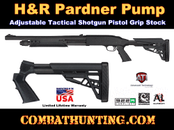 H&R Pardner Pump Pistol Grip Stock Six Position Adjustable