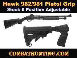 Hawk 982/981 Pistol Grip Stock Six Position Adjustable