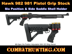 Hawk 982 981 Pistol Grip M4 Stock Six Position With Side Saddle