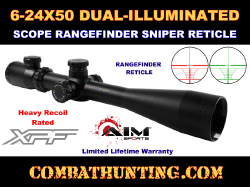 XPF 6-24X50 Rifle Scope Dual Illuminated Rangefinder