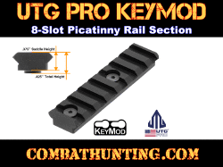 UTG PRO 3.14" 8 Slots Keymod Picatinny Rail