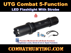 UTG Combat 5-Function LED Flashlight With Strobe