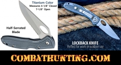 Lockback Folding Pocket Knife With Clip EDC