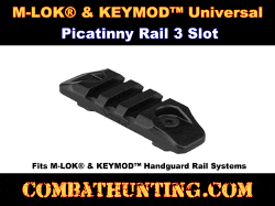 M-LOK KEYMOD Picatinny Accessory Rail 3 Slots Universal